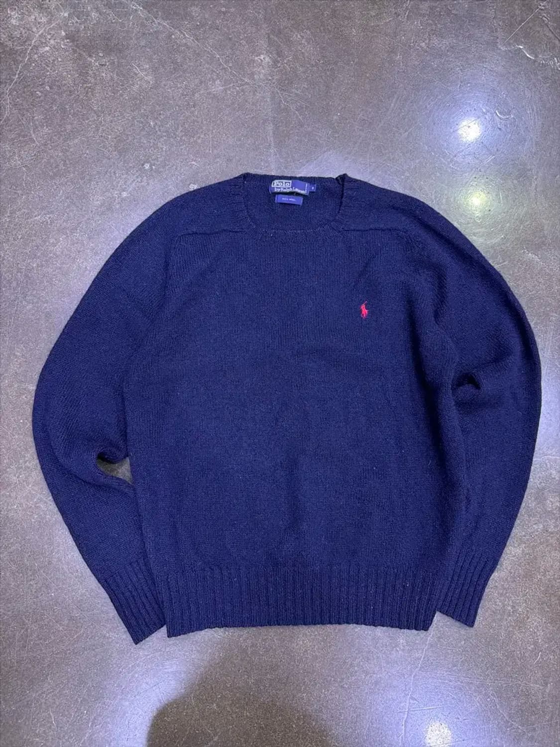 폴로 랄프로렌 울 니트 스웨터 네이비 S 상품이미지1