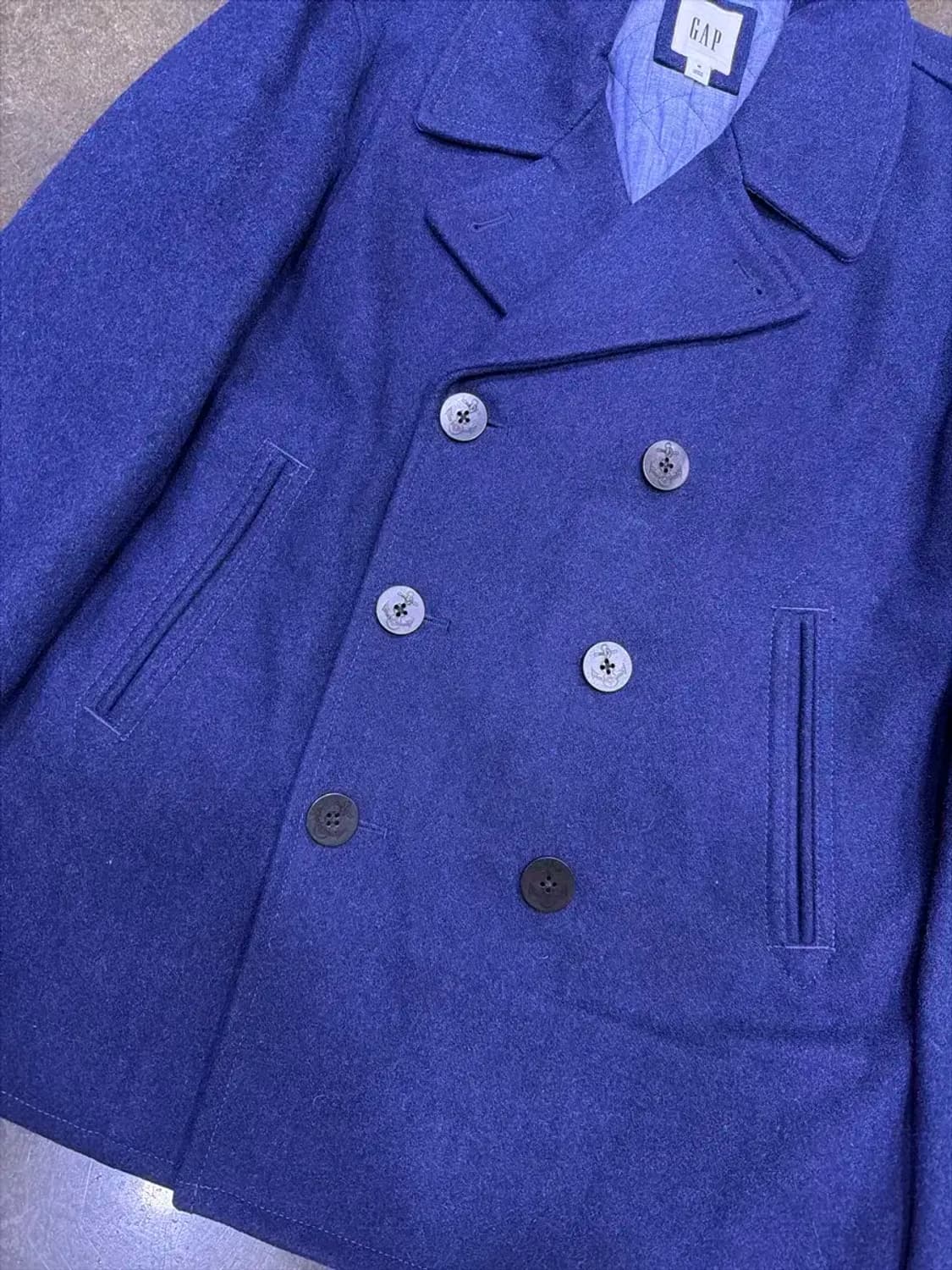 GAP 갭 클래식 피코트 네이비 M 상품이미지4