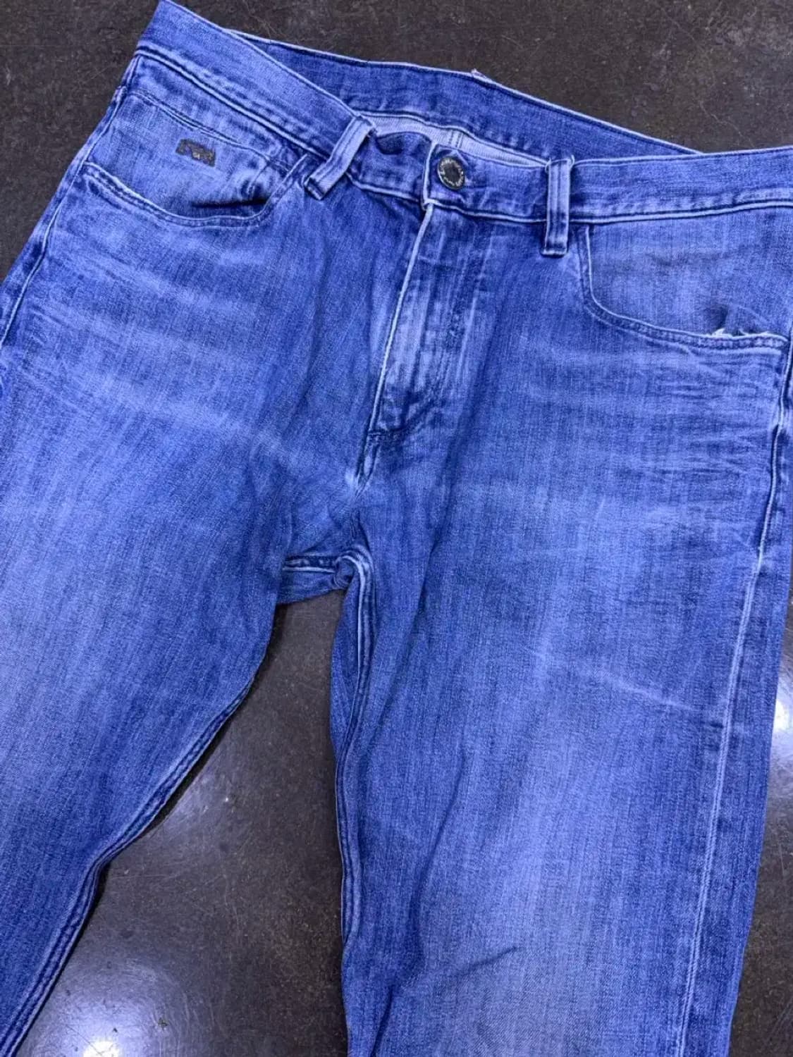 엠포리오 아르마니 빈티지 워싱 슬림핏 데님팬츠 34 상품이미지3