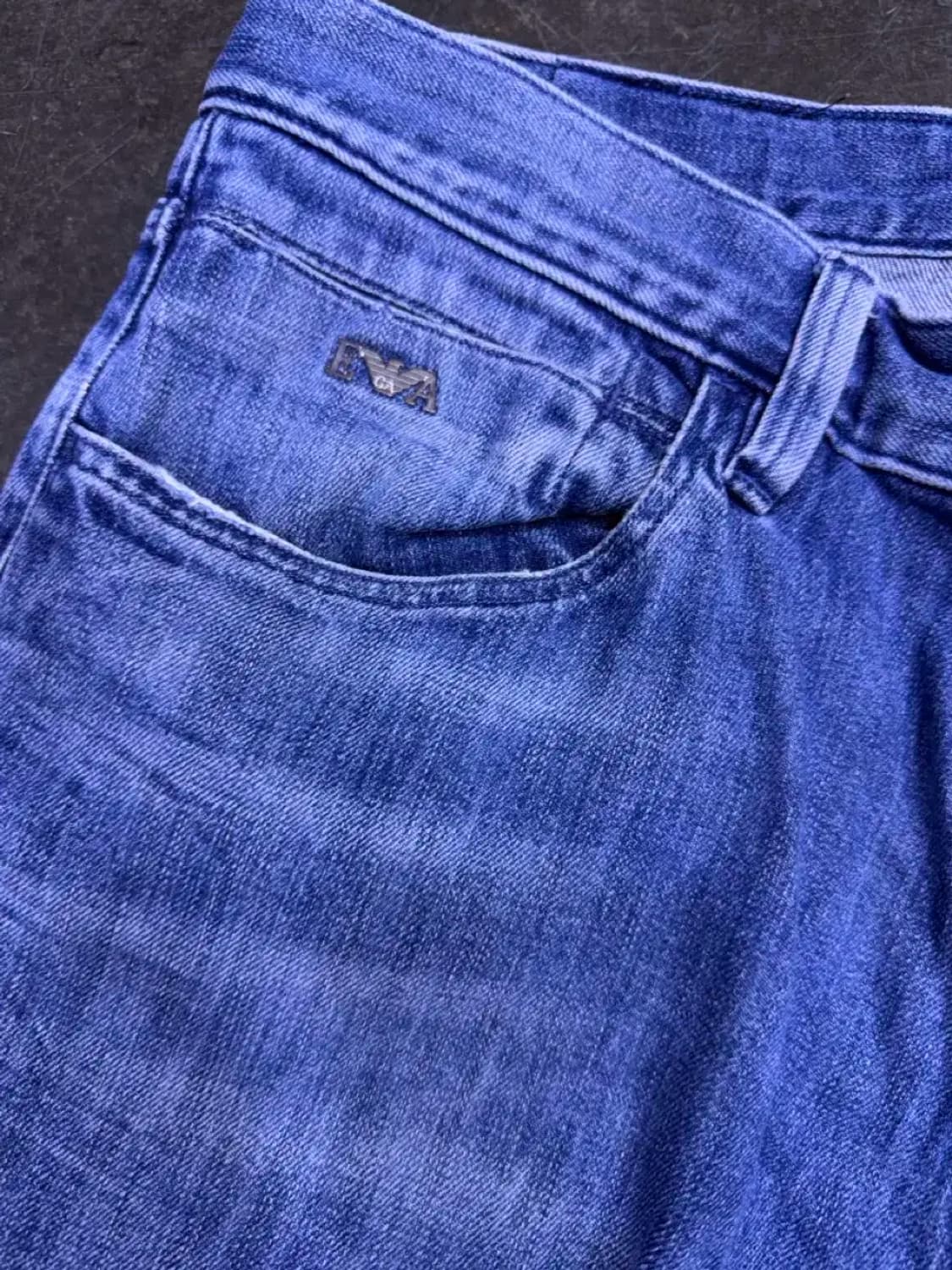 엠포리오 아르마니 빈티지 워싱 슬림핏 데님팬츠 34 상품이미지4