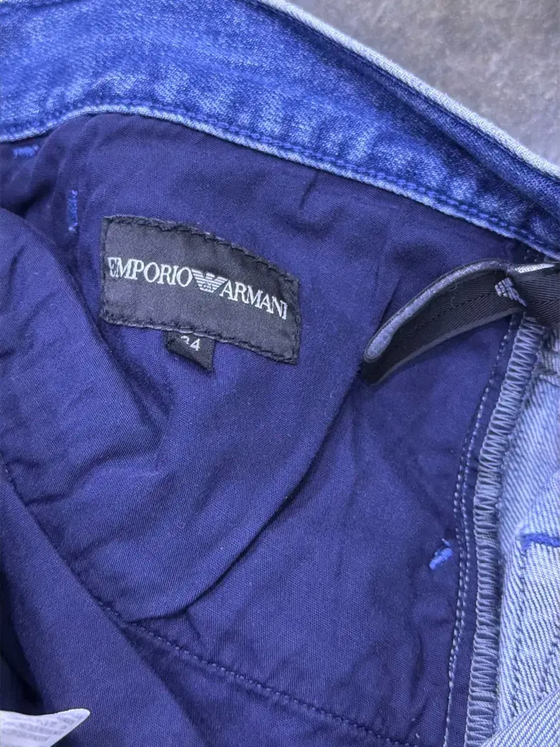 엠포리오 아르마니 빈티지 워싱 슬림핏 데님팬츠 34 상품이미지9