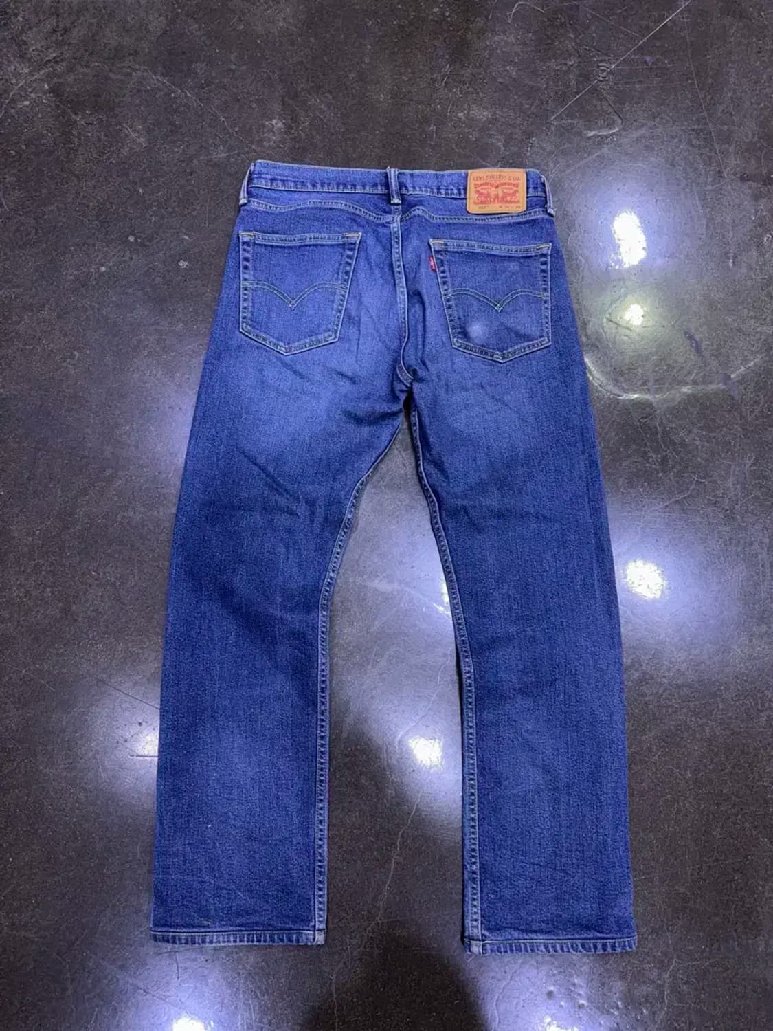 리바이스 513 슬림 스트레이트핏 중청 워싱 데님팬츠 32 상품이미지2