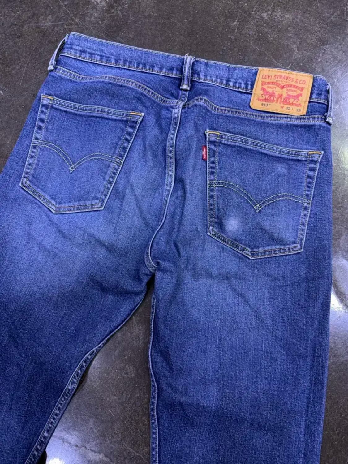 리바이스 513 슬림 스트레이트핏 중청 워싱 데님팬츠 32 상품이미지7
