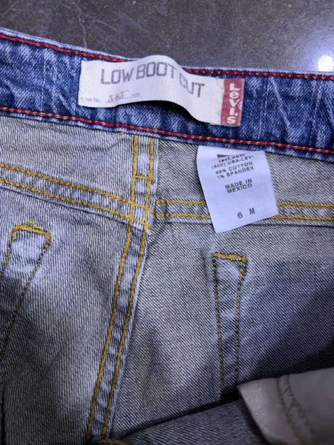 리바이스 545 00's 멕시코 로우 부츠컷 플레어 데님팬츠 6M 상품이미지7