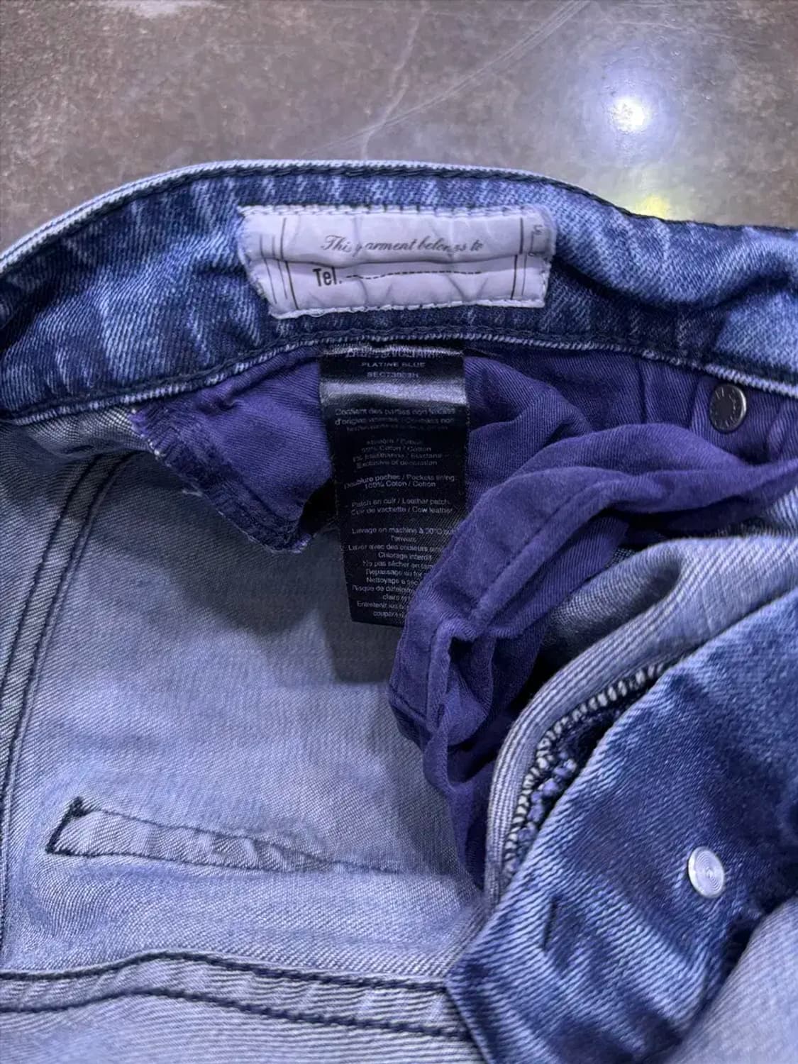 쟈딕앤볼테르 빈티지 워싱 데미지 슬림핏 데님팬츠 30 상품이미지10