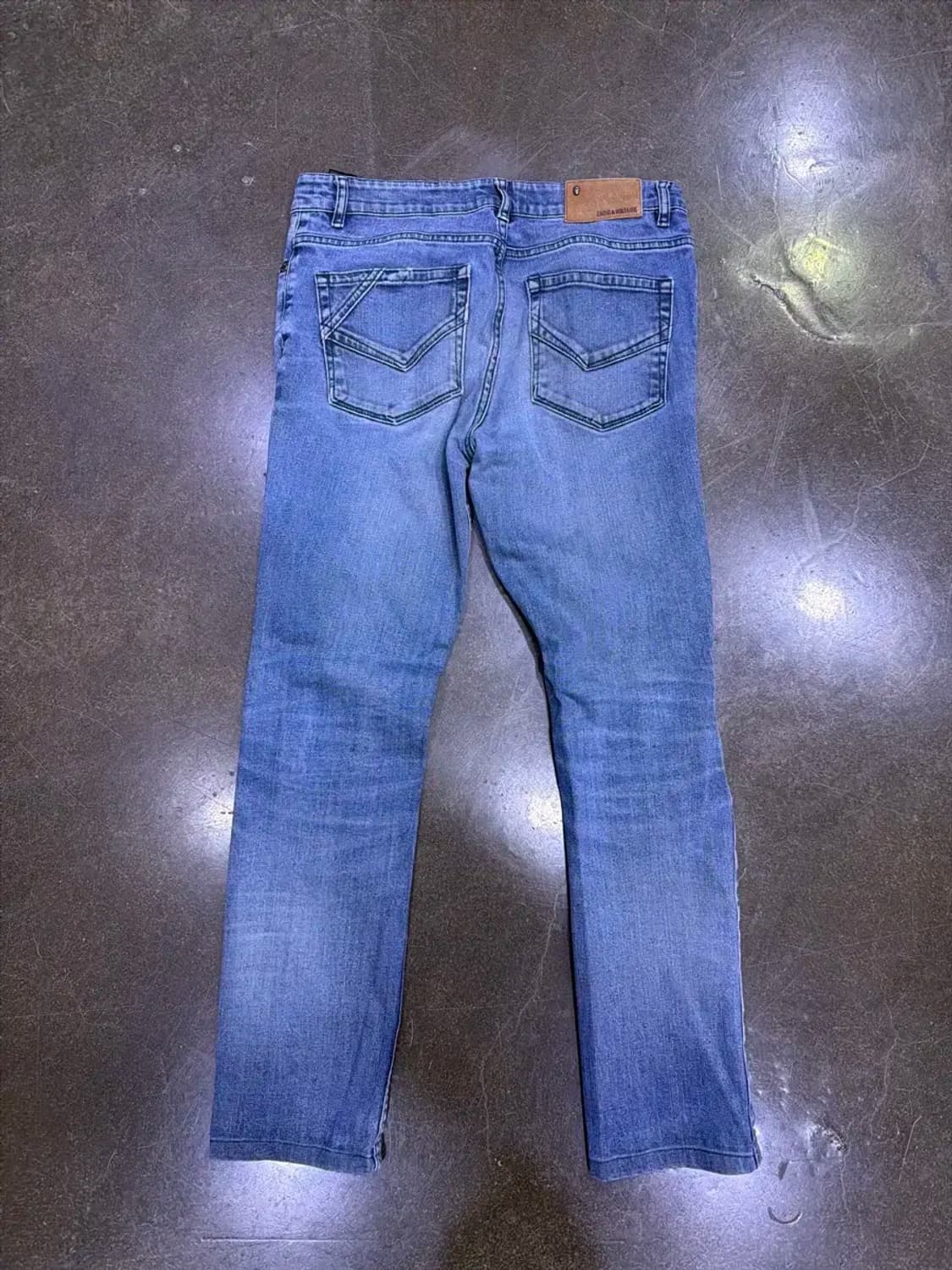 쟈딕앤볼테르 빈티지 워싱 데미지 슬림핏 데님팬츠 30 상품이미지2