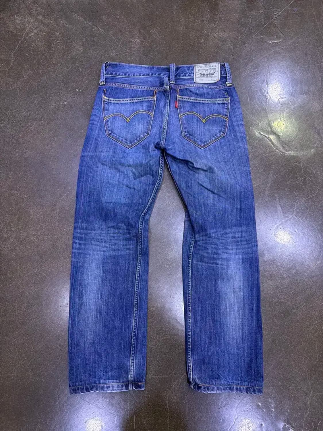 리바이스 504 레귤러 스트레이트핏 빈티지 워싱 데님팬츠 32 상품이미지2