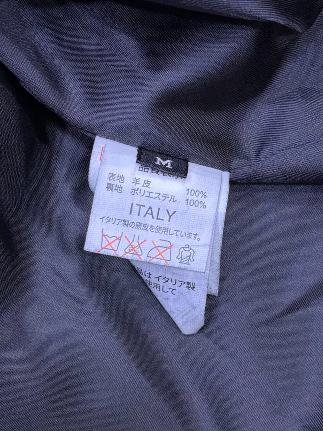 이태리 양가죽 워싱 레더 더블 라이더자켓 M 상품이미지7