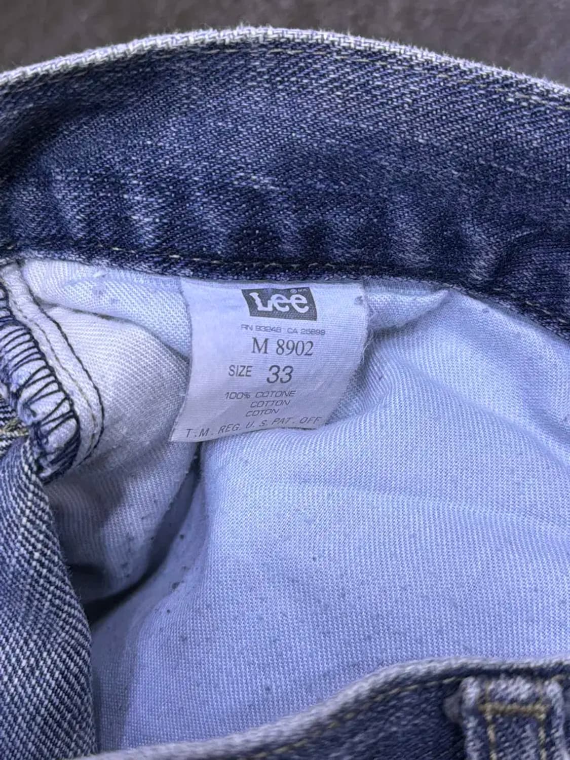 LEE 리 레귤러핏 투톤 워싱 데님팬츠 33 상품이미지9