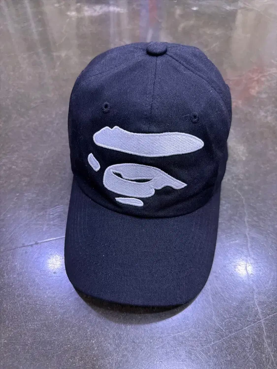 유인원 빅페이스 캡 볼캡 블랙 모자 상품이미지2