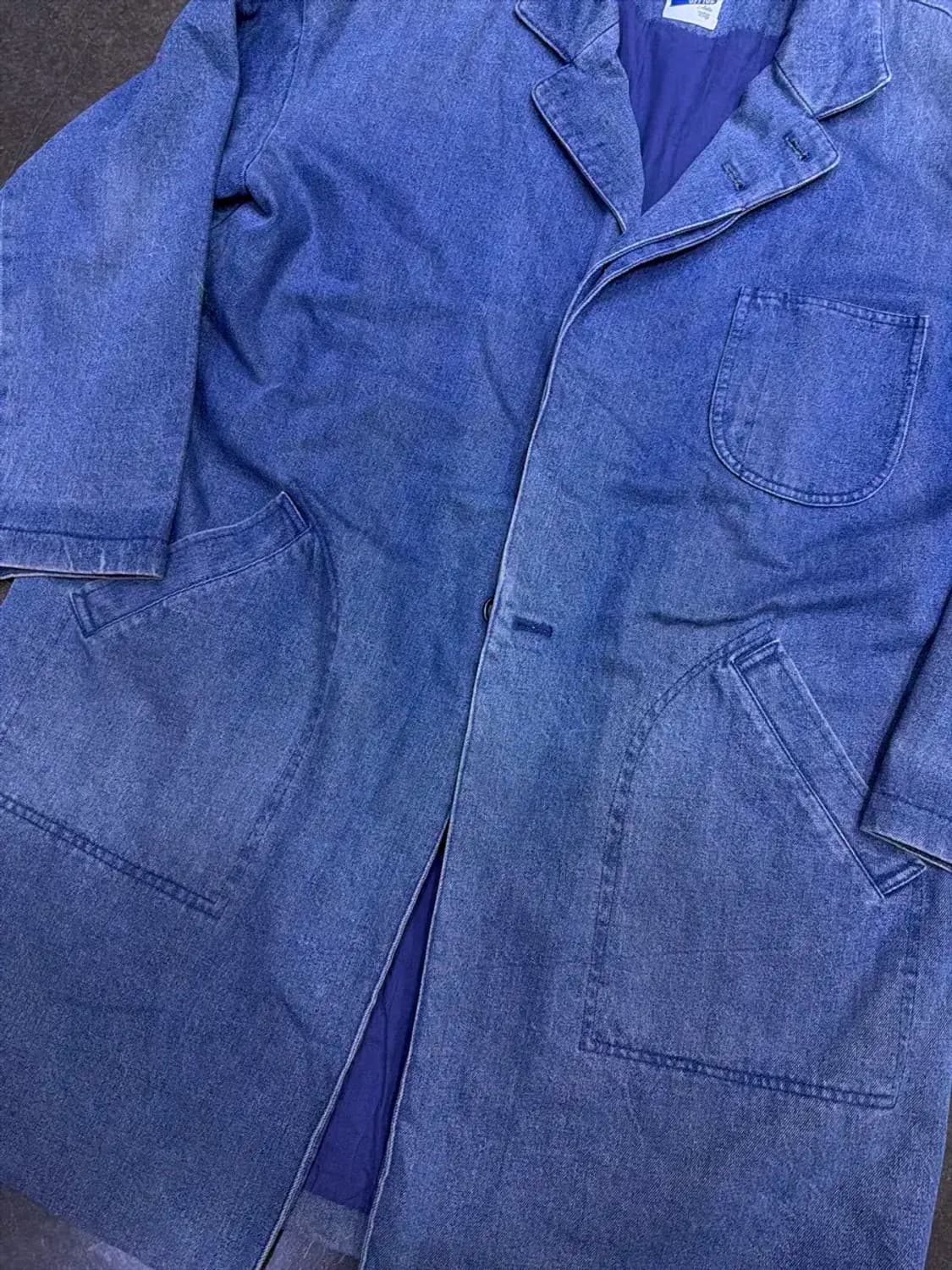 어나더오피스 데님 코트 워싱 청자켓 L 상품이미지4