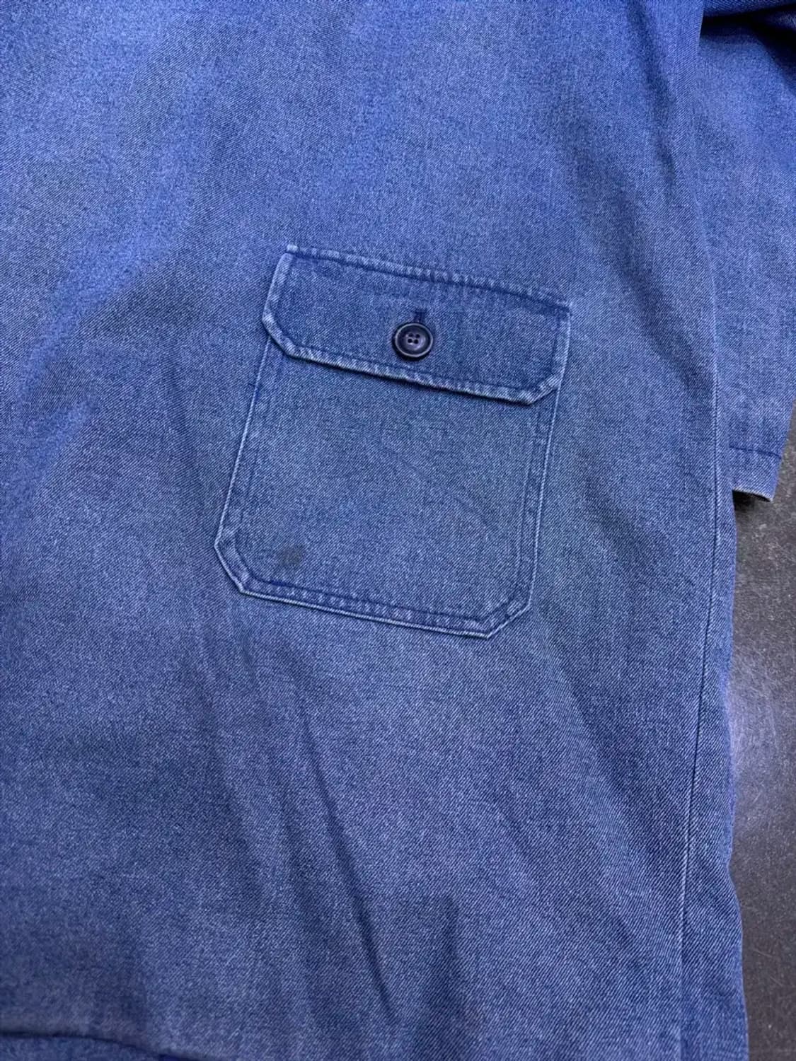 어나더오피스 데님 코트 워싱 청자켓 L 상품이미지6