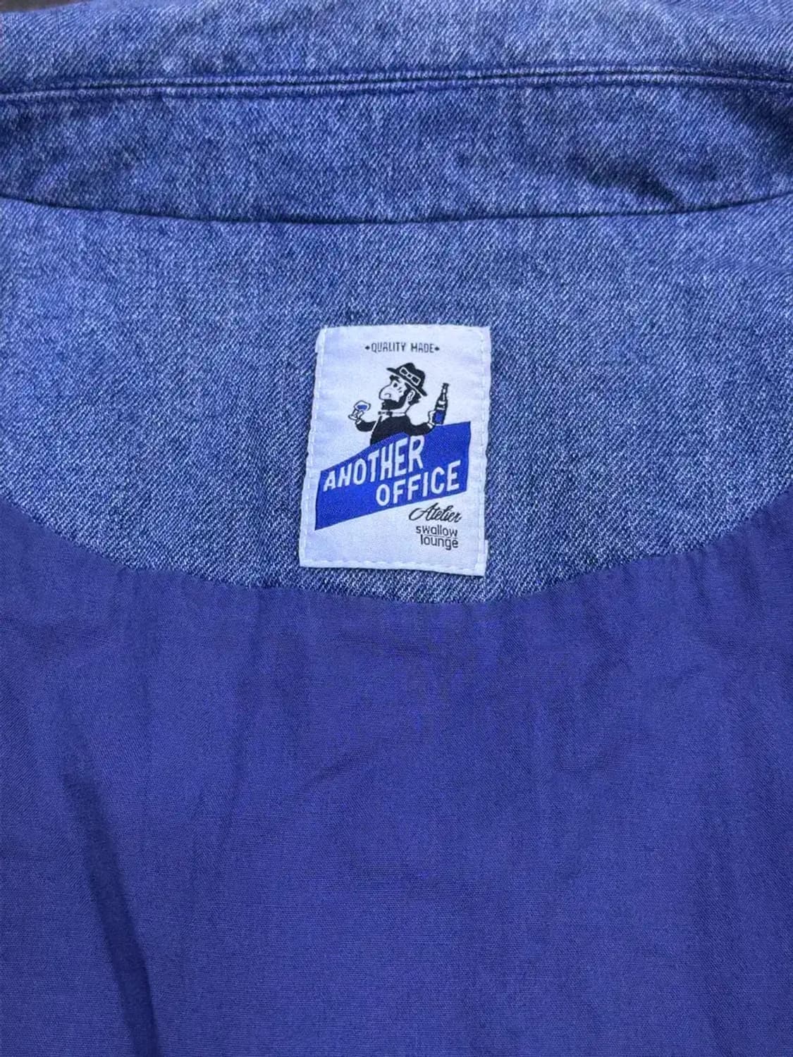 어나더오피스 데님 코트 워싱 청자켓 L 상품이미지8