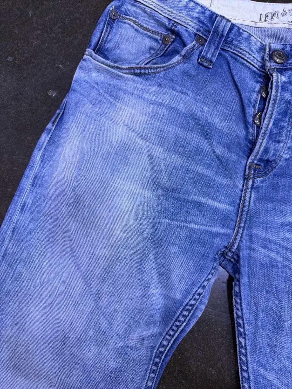 리바이스 504 스트레이트핏 빈티지 타이 워싱 데님팬츠 34 상품이미지4