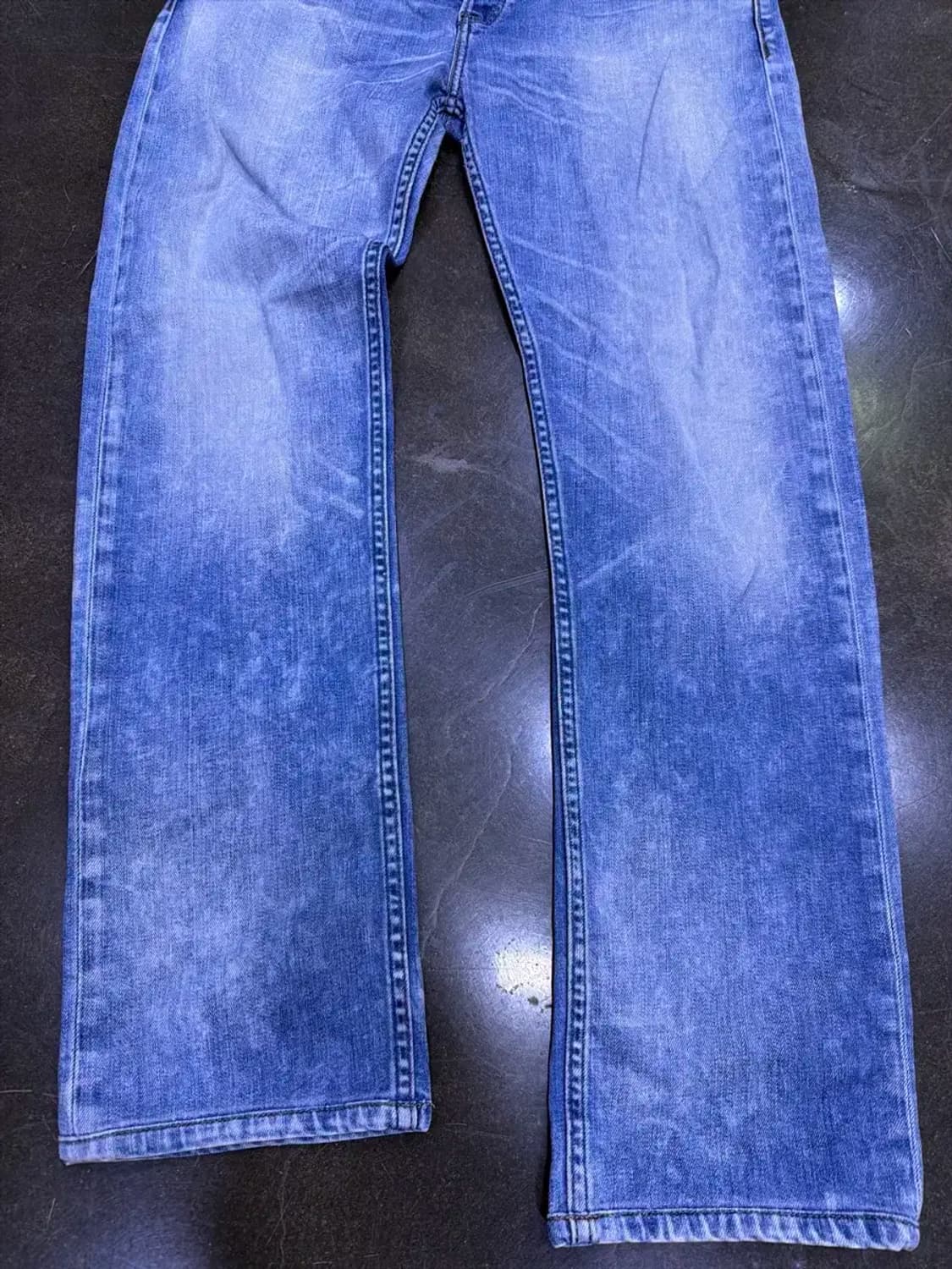 리바이스 504 스트레이트핏 빈티지 타이 워싱 데님팬츠 34 상품이미지5