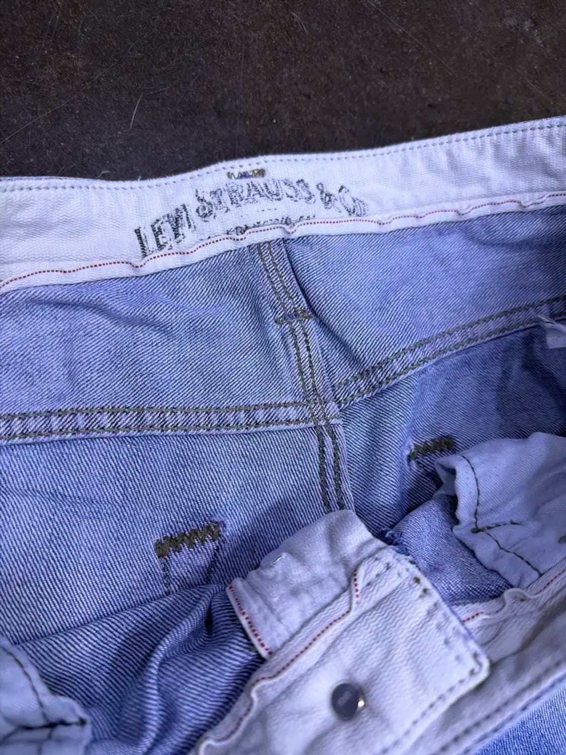 리바이스 504 스트레이트핏 빈티지 타이 워싱 데님팬츠 34 상품이미지9