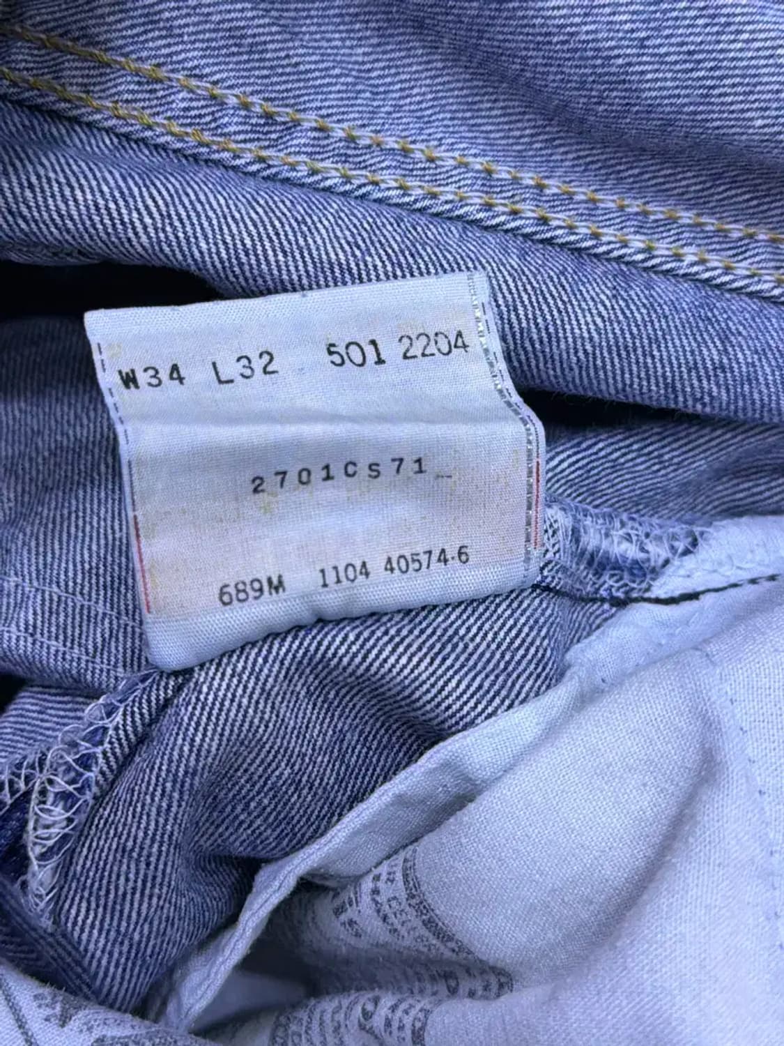 리바이스 501 00's 레귤러핏 빈티지 데님팬츠 34 상품이미지9