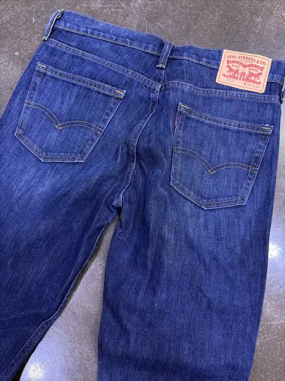 리바이스 511 슬림 스트레이트 딥인디고 데님팬츠 34 상품이미지5