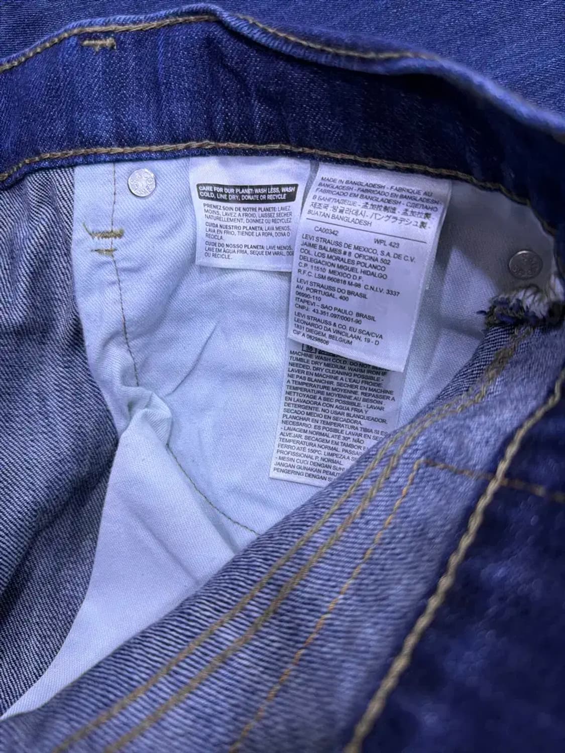 리바이스 511 슬림 스트레이트 딥인디고 데님팬츠 34 상품이미지7