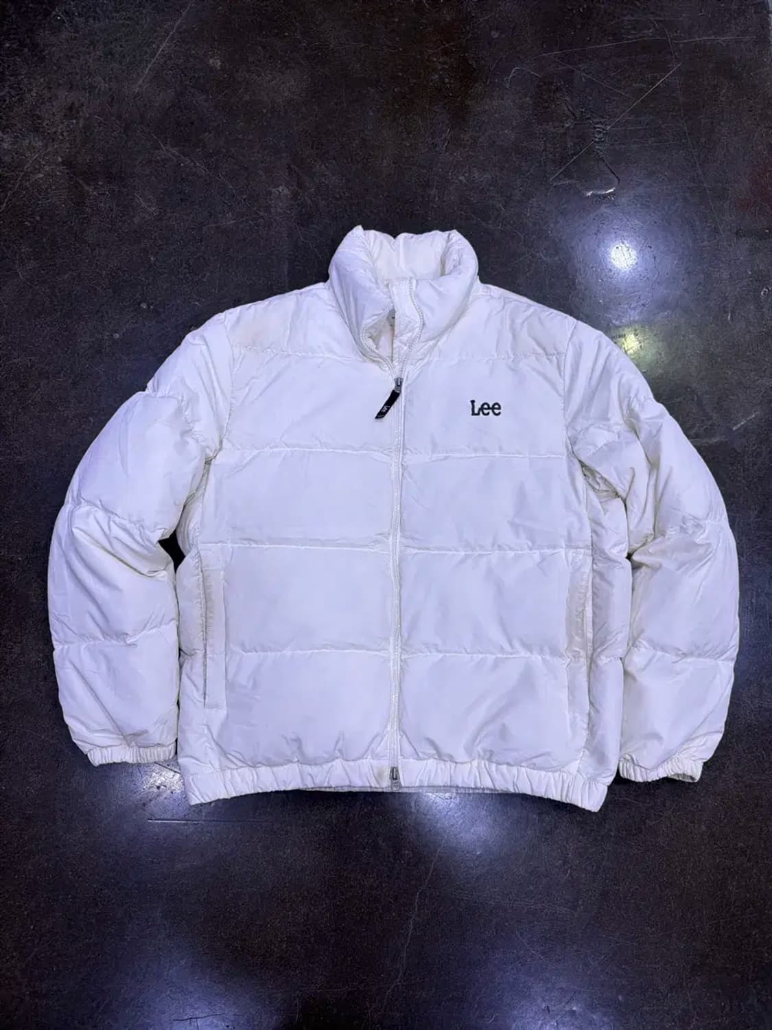 Lee 리 덕다운 오리털 화이트 숏패딩 점퍼 M 상품이미지1