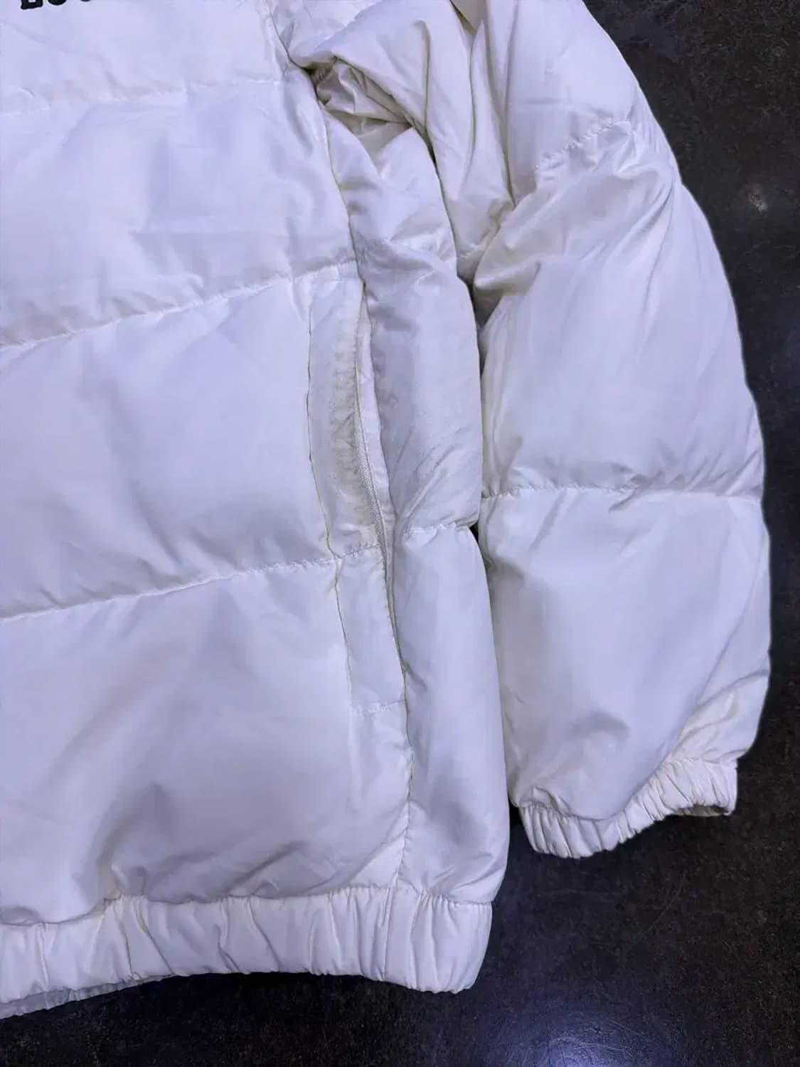 Lee 리 덕다운 오리털 화이트 숏패딩 점퍼 M 상품이미지7