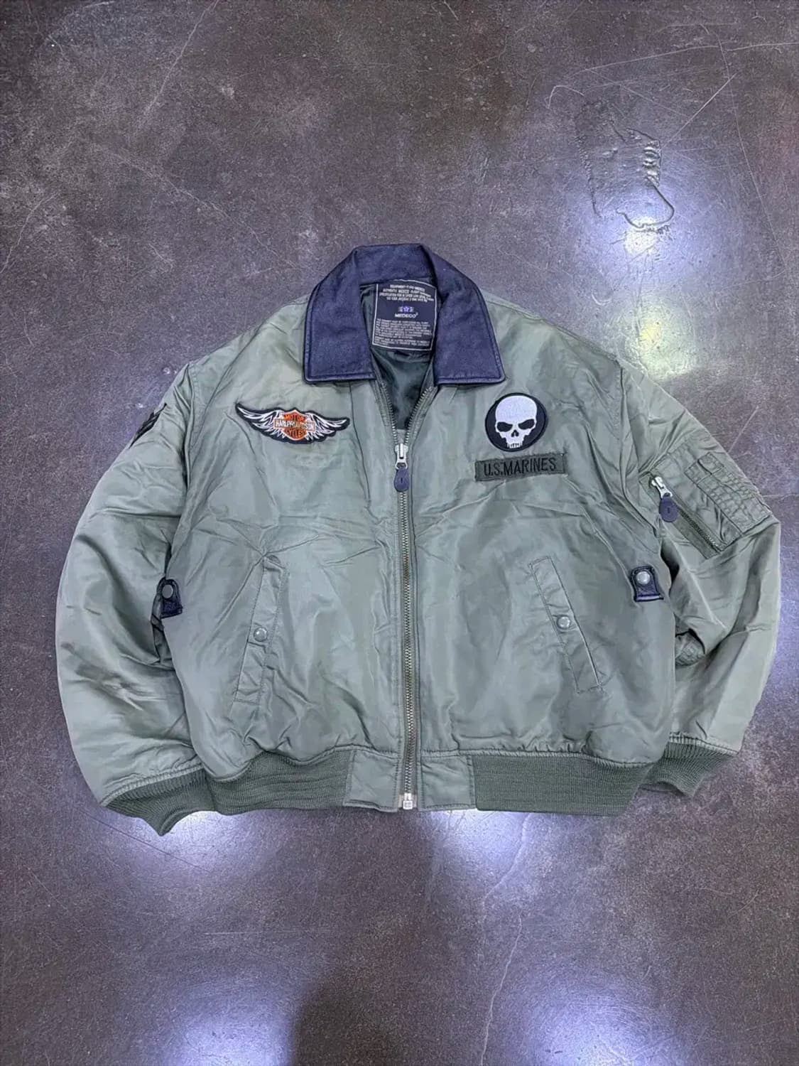 메데코 US 마린 항공점퍼 와펜 커스텀 XL 상품이미지1