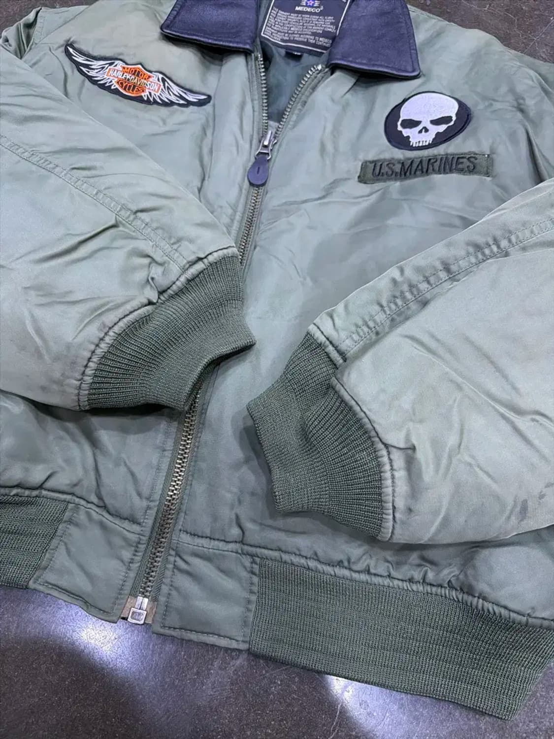 메데코 US 마린 항공점퍼 와펜 커스텀 XL 상품이미지6