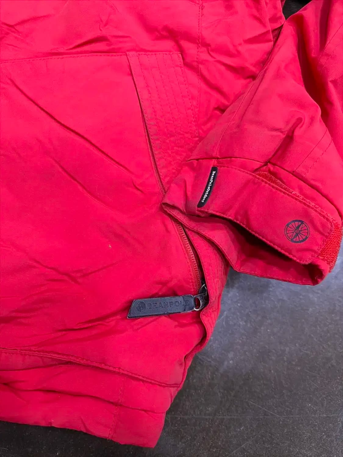 빈폴 아웃도어 라쿤털 후드 덕다운 오리털 패딩점퍼 100 상품이미지6