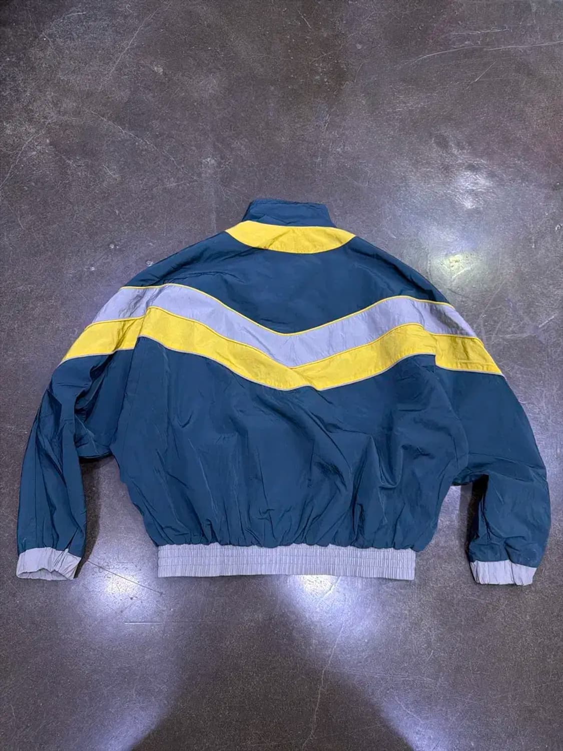 원스어게인 레트로 컬러 배색 바람막이 봄버 점퍼 L 상품이미지2