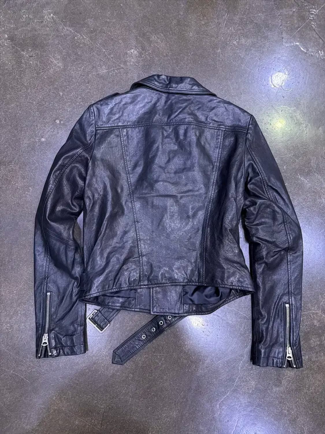 G-cut 양가죽 절개 벨트 더블 라이더 자켓 55 상품이미지2