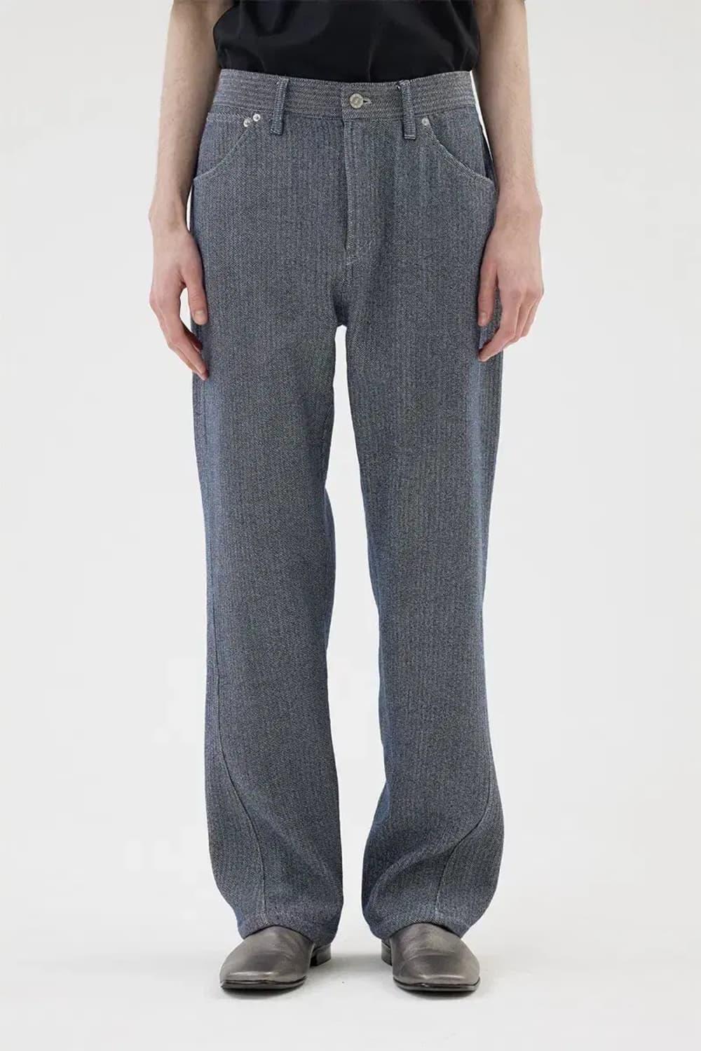 애프터프레이 스트레이크 오블리크 니팅 진 L 상품이미지1