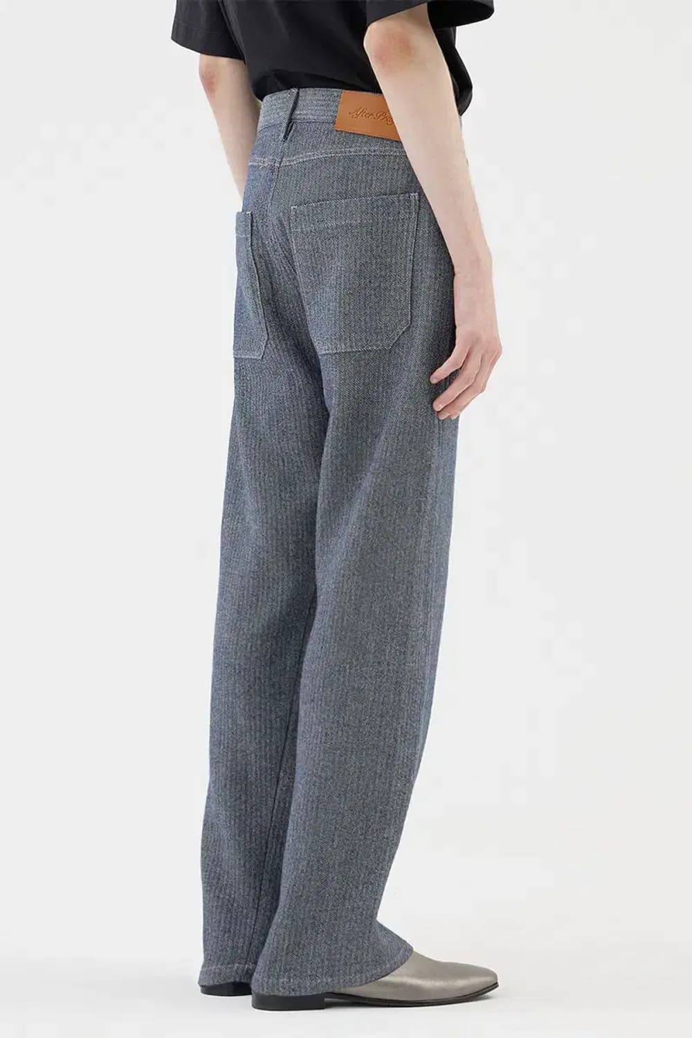 애프터프레이 스트레이크 오블리크 니팅 진 L 상품이미지2