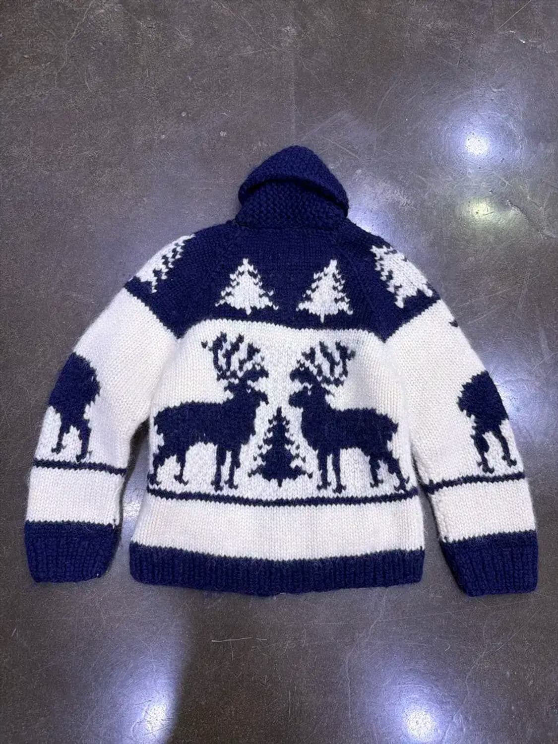 캐나디안 스웨터 헤비울 디어 사슴 코위찬 집업 여성 가디건 상품이미지2