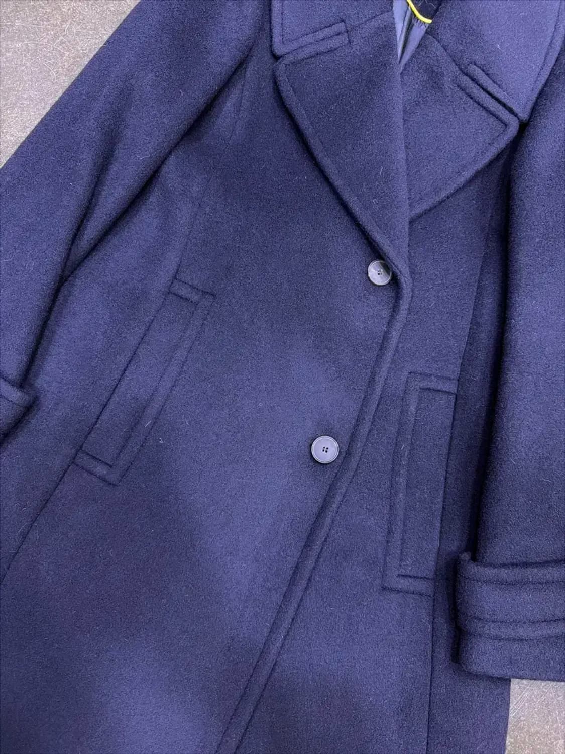 11AM 네이비 클래식 울 롱 코트 S 상품이미지5