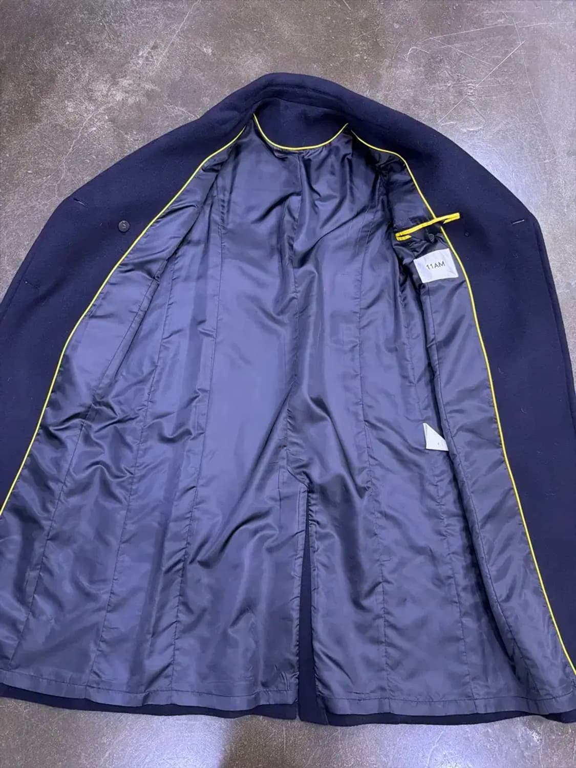 11AM 네이비 클래식 울 롱 코트 S 상품이미지8