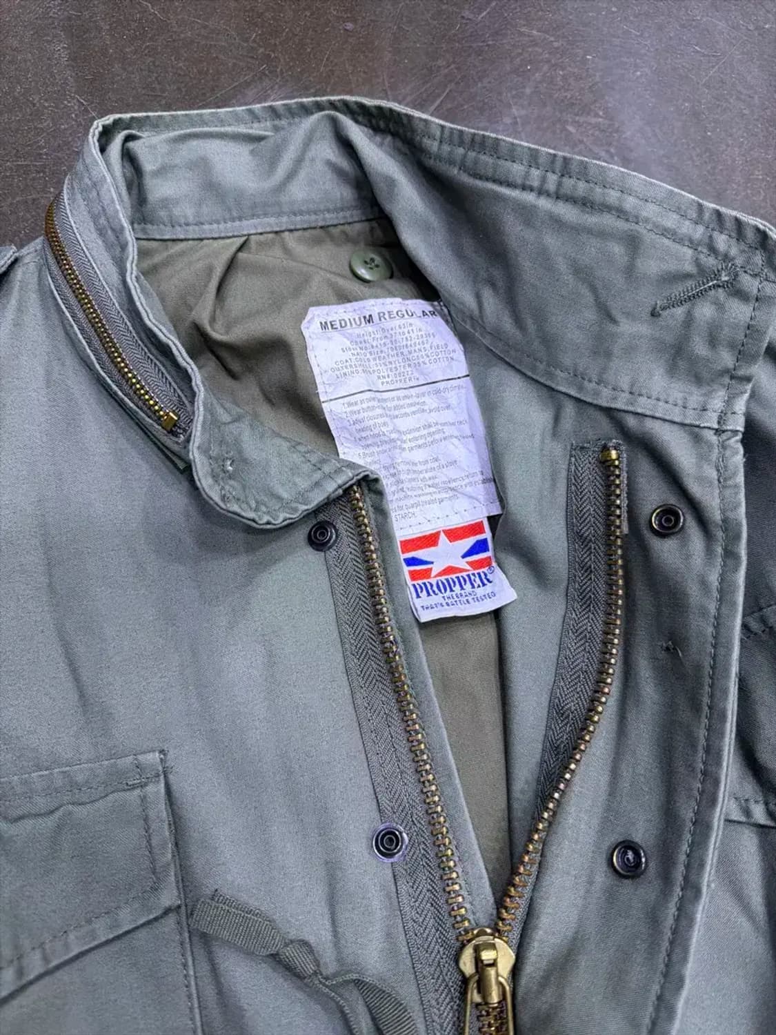 프로퍼 M65 필드자켓 야상 점퍼 M 레귤러 올리브 상품이미지5