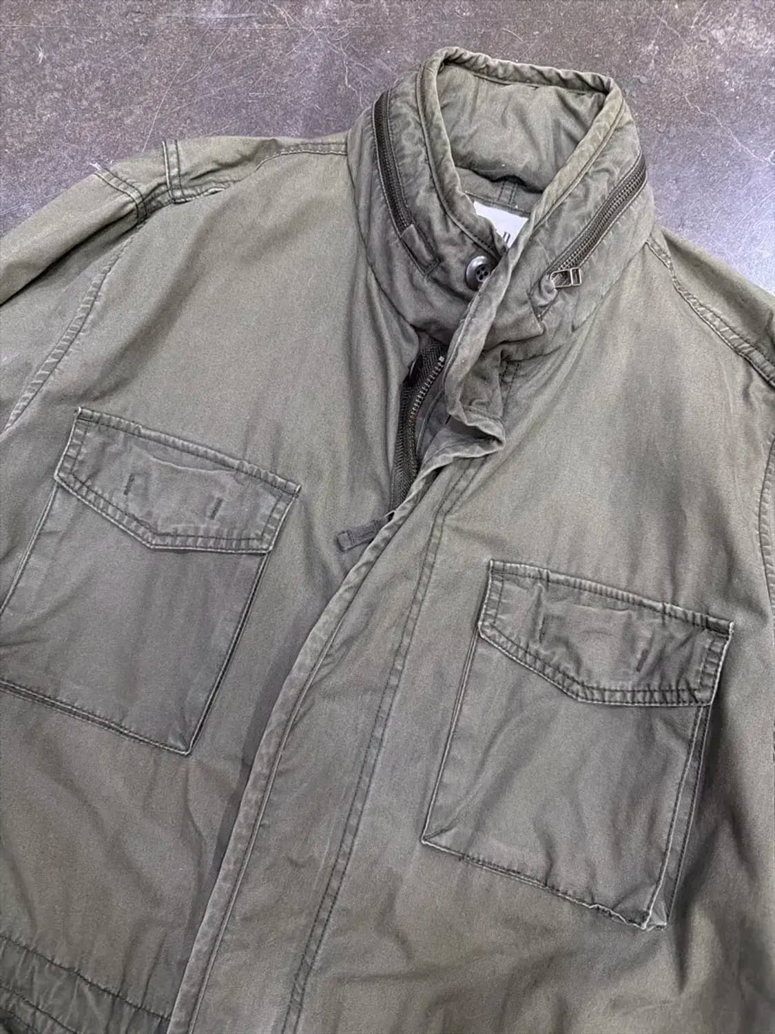 Gap 갭 빈티지 워싱 M65 필드자켓 야상 자켓 올리브 XL 상품이미지3