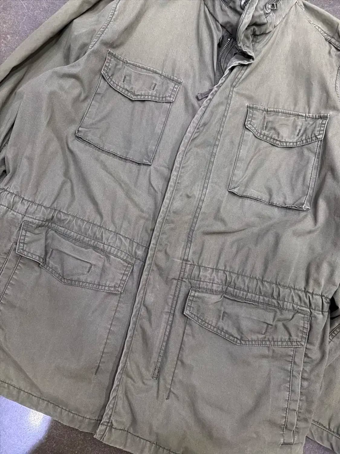 Gap 갭 빈티지 워싱 M65 필드자켓 야상 자켓 올리브 XL 상품이미지4