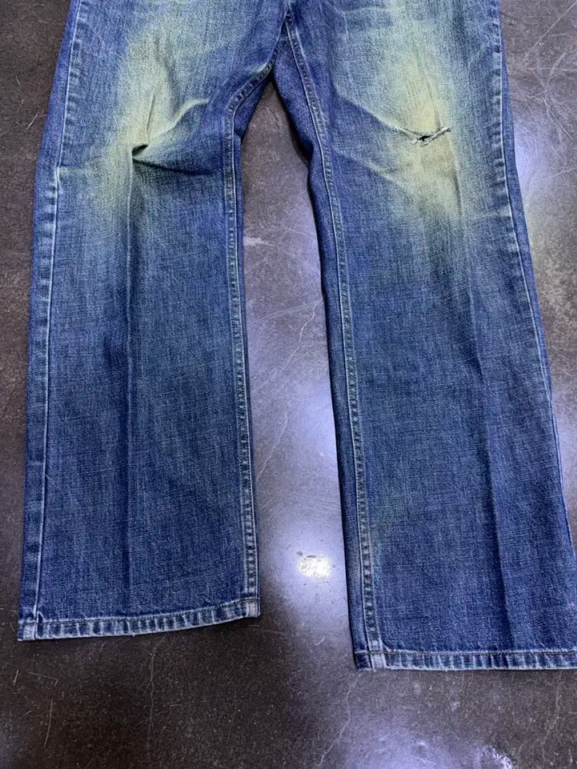 아르마니 익스체인지 빈티지 워싱 클래식핏 데님팬츠 36L 상품이미지7