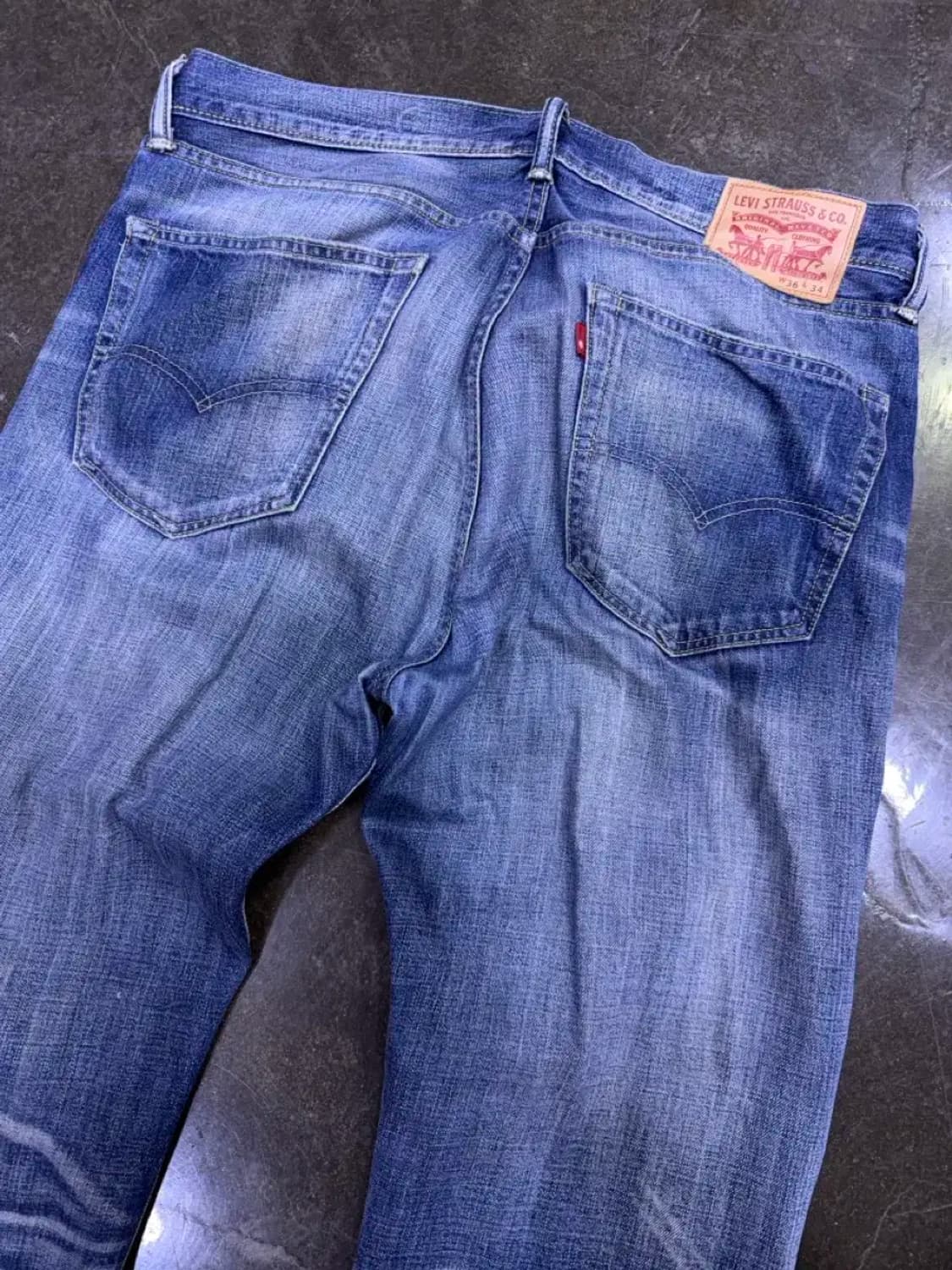 리바이스 505 레귤러 스트레이트핏 빈티지 데님팬츠 36 상품이미지6