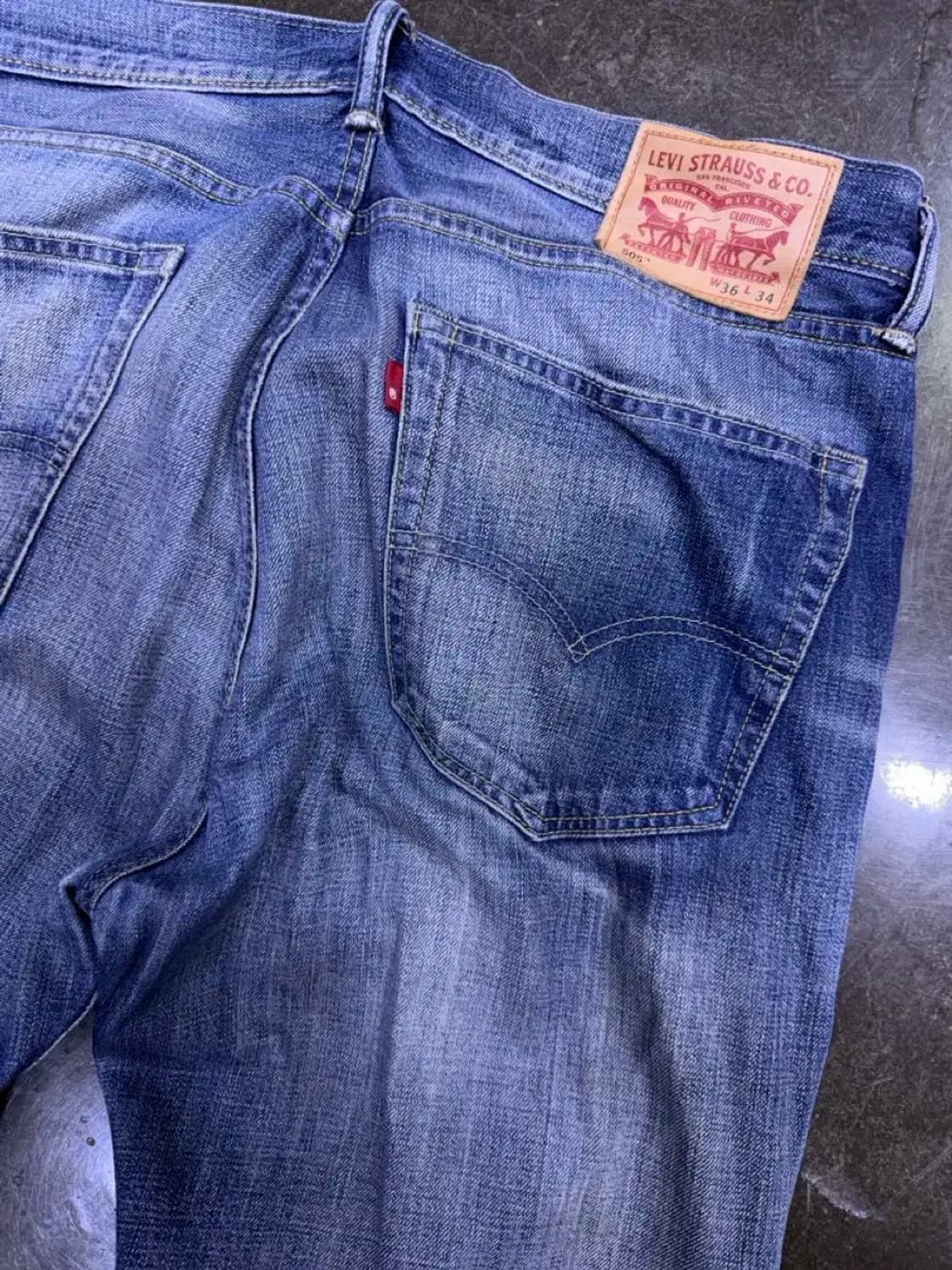 리바이스 505 레귤러 스트레이트핏 빈티지 데님팬츠 36 상품이미지7