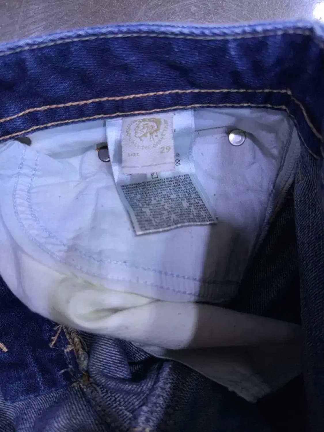 디젤 타바 슬림 스키니 빈티지 데미지 워싱 데님팬츠 29 상품이미지10