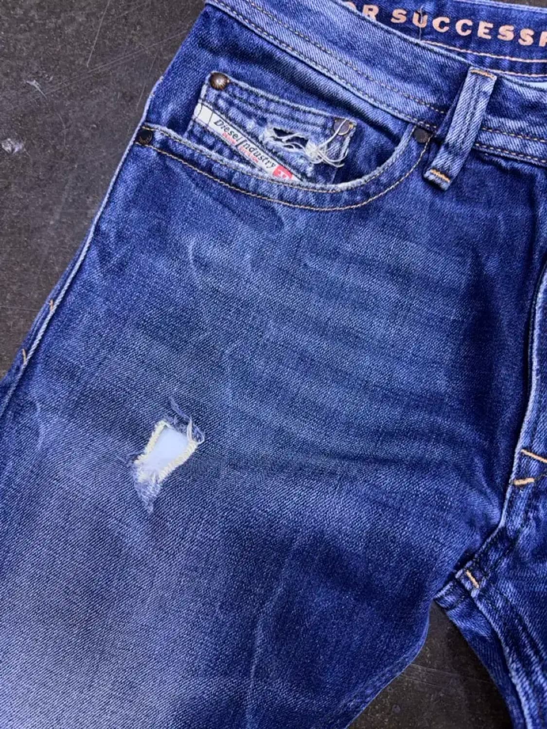 디젤 타바 슬림 스키니 빈티지 데미지 워싱 데님팬츠 29 상품이미지4