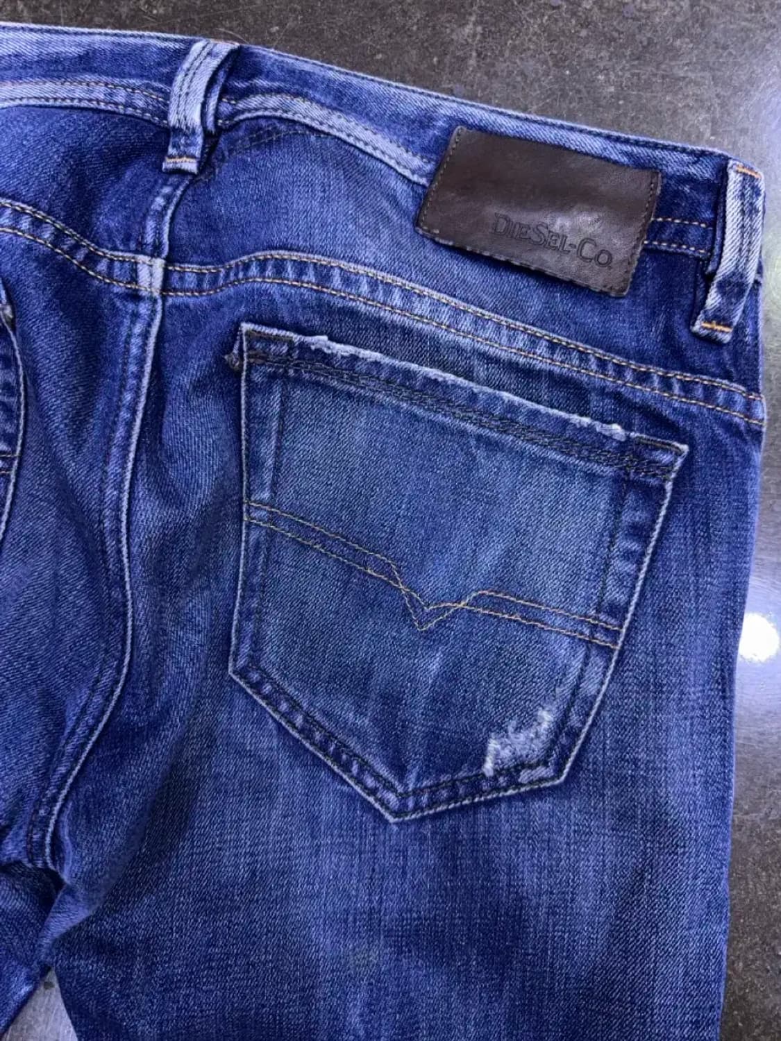 디젤 타바 슬림 스키니 빈티지 데미지 워싱 데님팬츠 29 상품이미지7