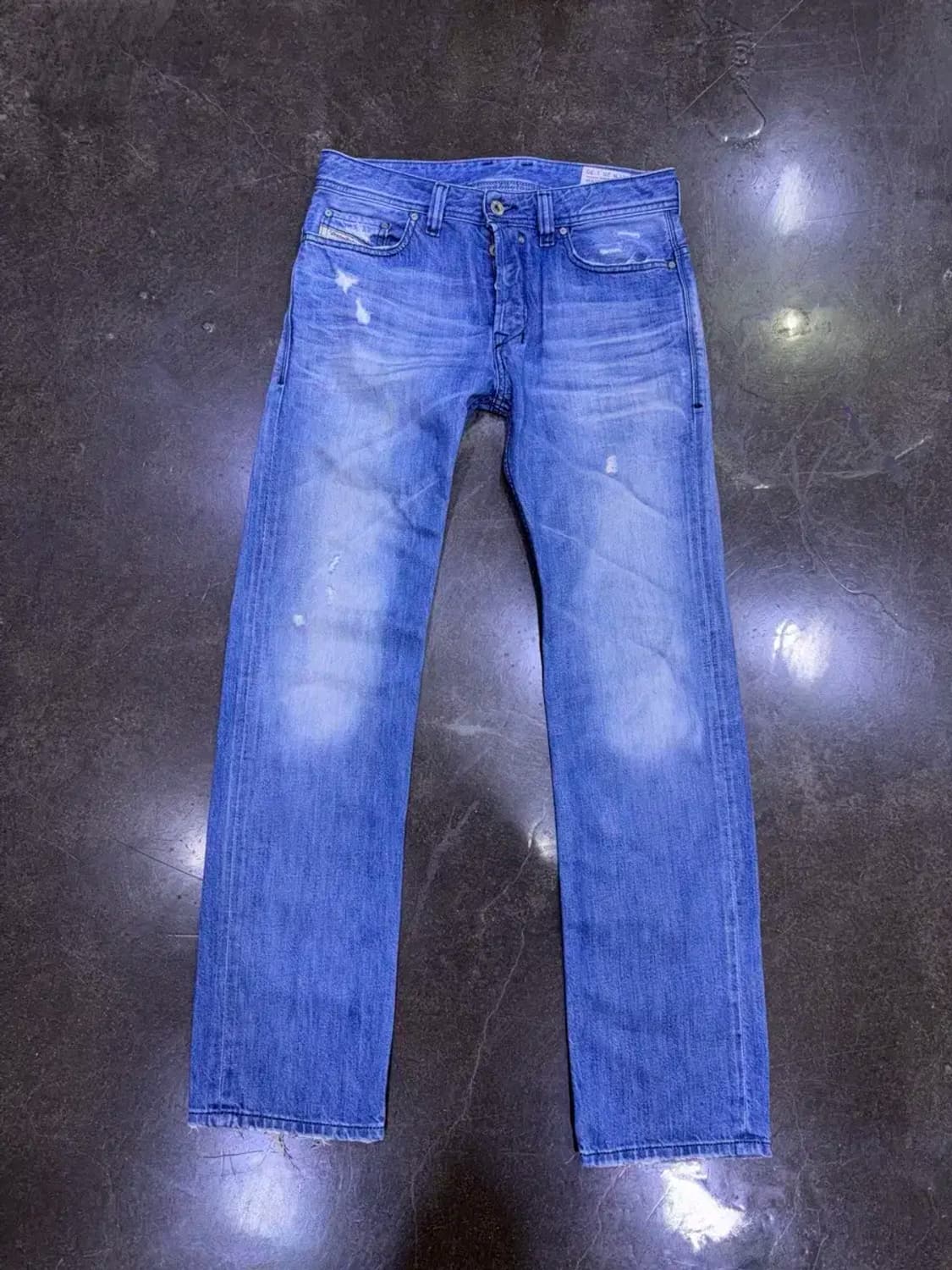 디젤 사파도 레귤러 슬림 스트레이트핏 빈티지 데님팬츠 28 상품이미지1