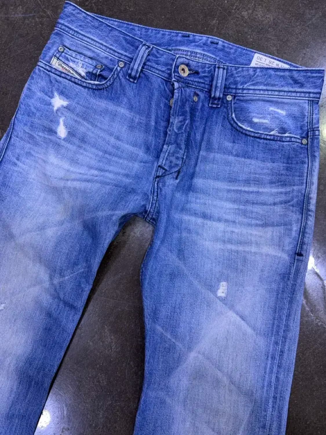 디젤 사파도 레귤러 슬림 스트레이트핏 빈티지 데님팬츠 28 상품이미지3