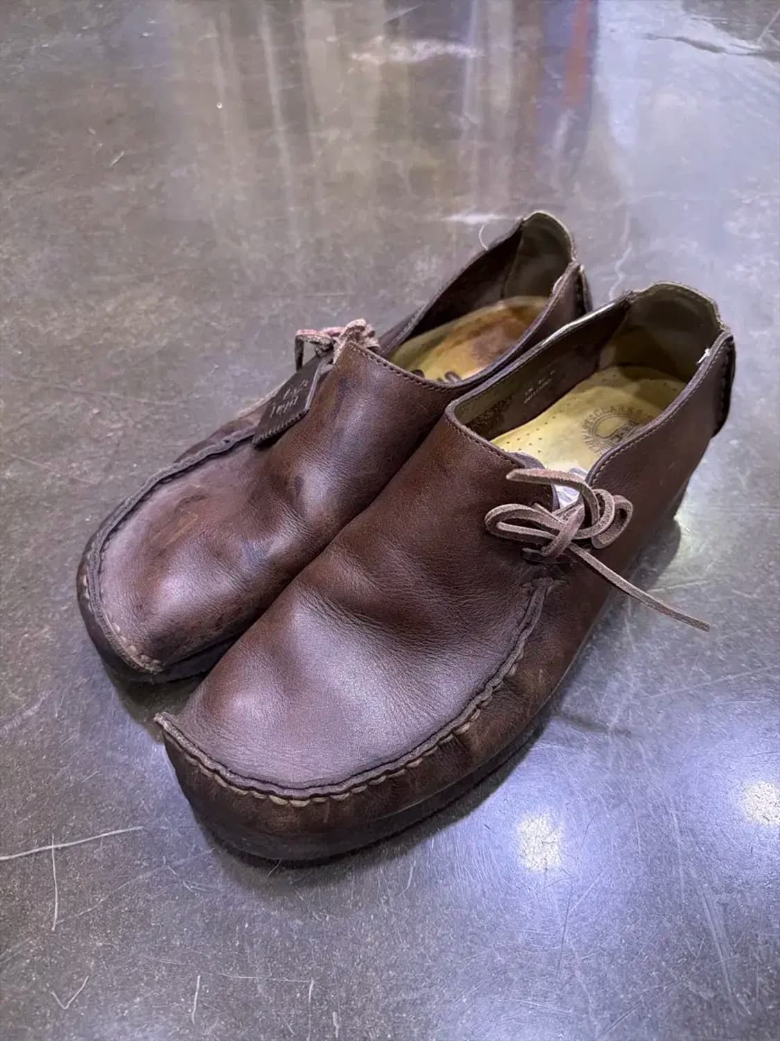 클락스 오리지널 러거 슈즈 브라운 레더 로퍼 275 상품이미지1