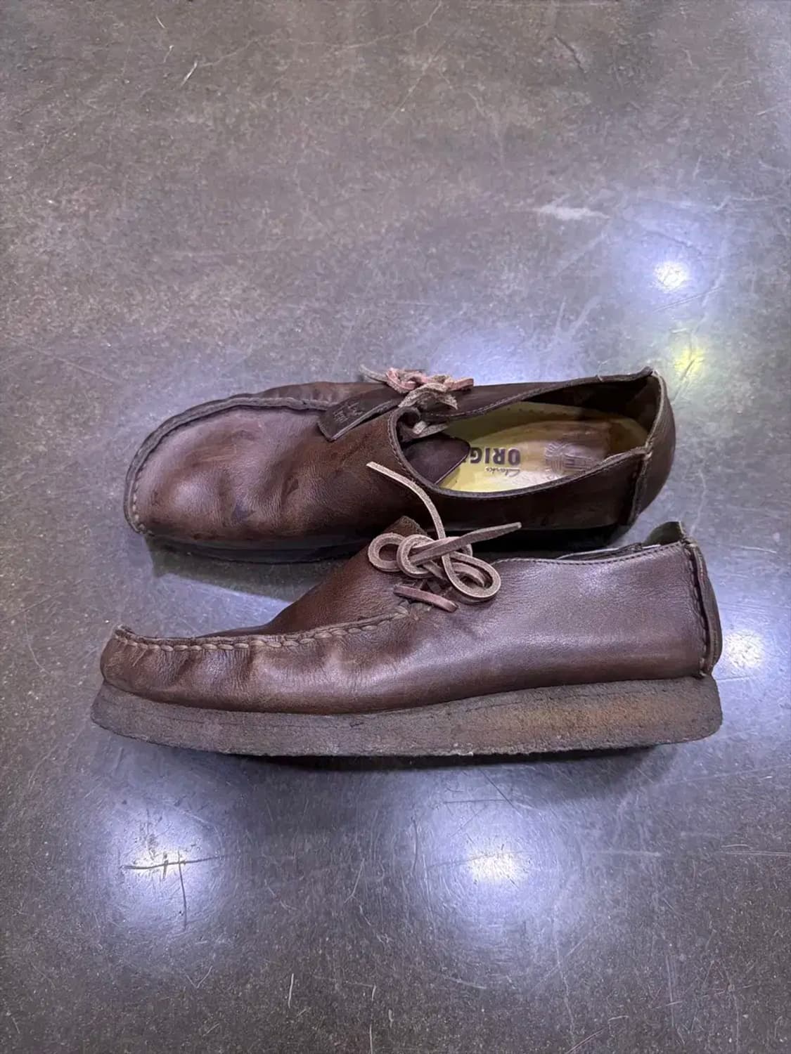 클락스 오리지널 러거 슈즈 브라운 레더 로퍼 275 상품이미지5