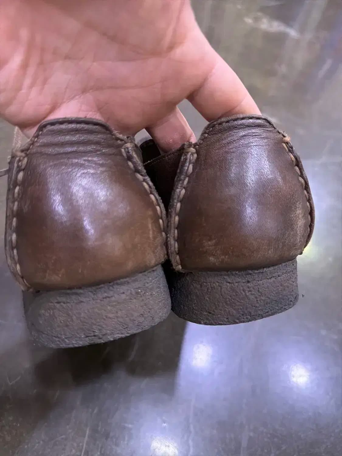 클락스 오리지널 러거 슈즈 브라운 레더 로퍼 275 상품이미지7