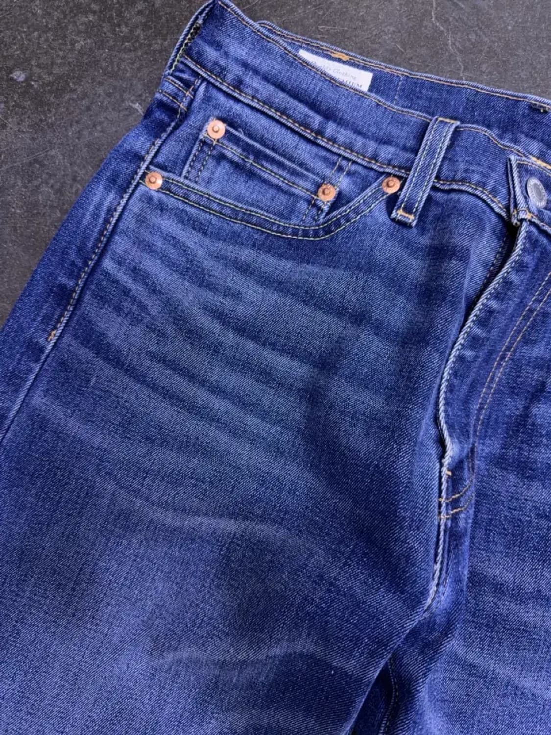 리바이스 505 프리미엄 빅E 약기모 워싱 레귤러 데님팬츠 30 상품이미지4